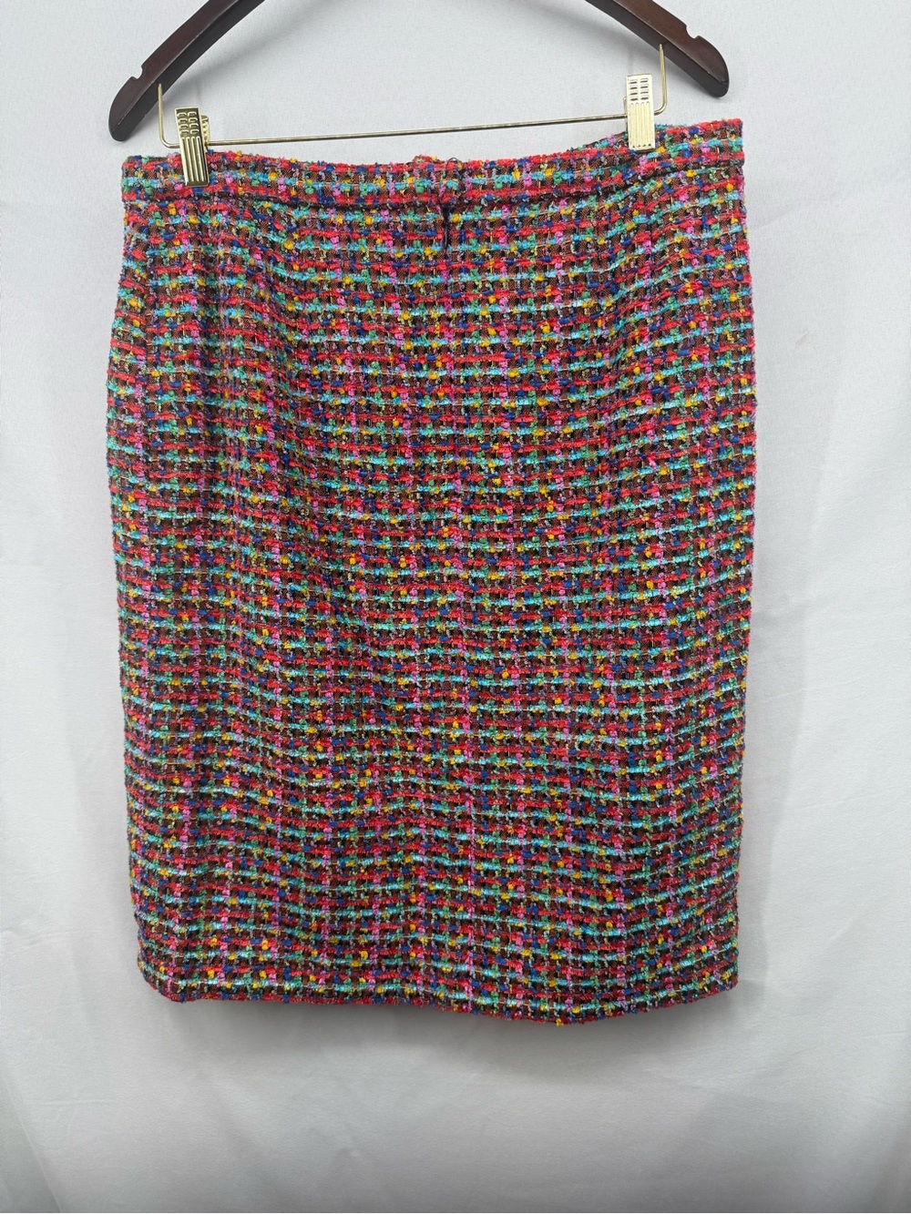 Escada Multicolor Tweed Women's Pencil Skirt